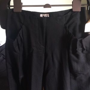 Armani black patterned pants size 8 NWT